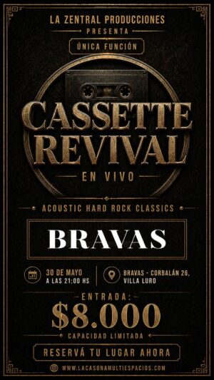 CASSETTE REVIVAL - SÁBADO 30 DE MAYO