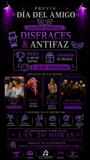 FIESTA DE DISFRACES | SHOW EN VIVO | 18 DE JULIO